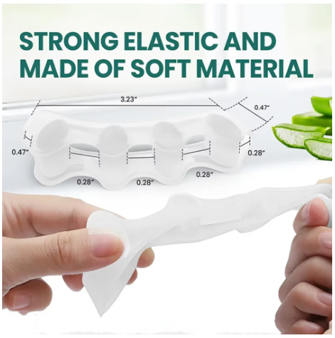 CloudSteps™ 5-Hole Silicone Toe Spacers | Instant Foot & Arch Relief